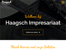 Tablet Screenshot of haagschimpresariaat.nl